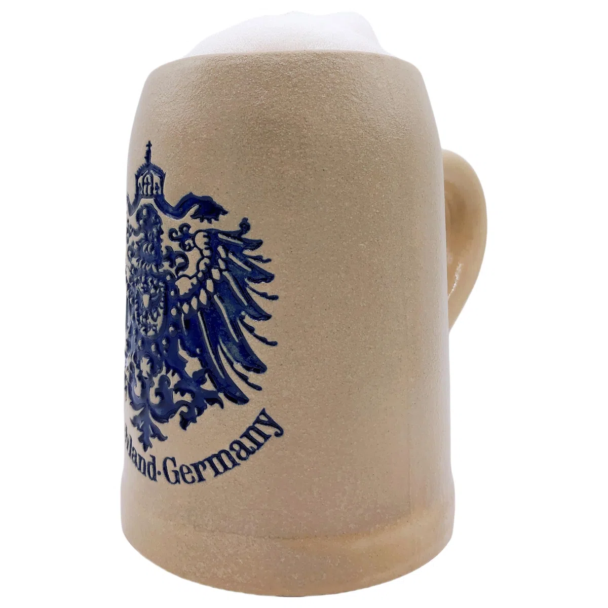 Boccale di birra in Germania, 0,5 l, realizzato a mano, con superficie granulosa, boccale da birra per casa, feste e ogni occasione, regalo per uomini, papà e amanti della birra