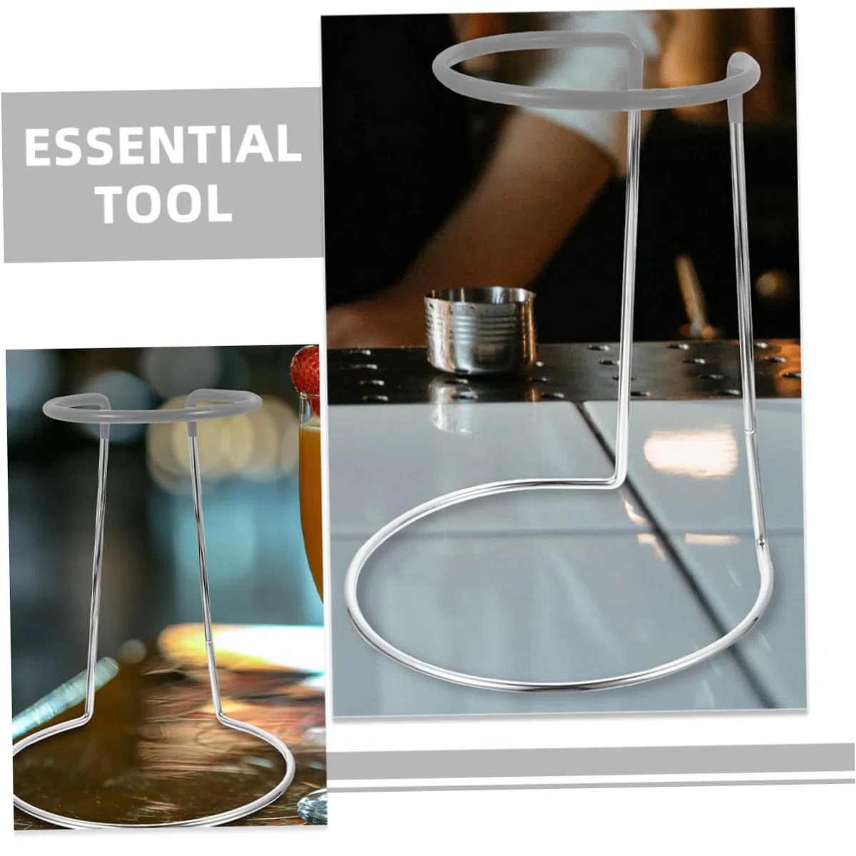 MAGICLULU Supporto Copertura Essiccazione per Pezzi Ferro e 2 Decanter in Grigia Protettiva Bicchieri e Decanter da Vino per Cucina e Casa