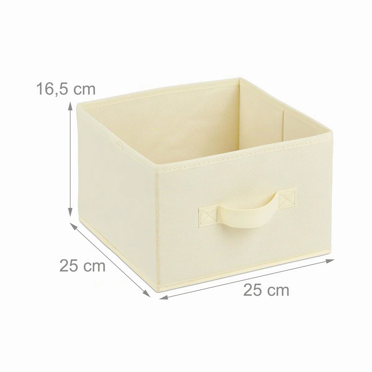 Relaxdays Mobiletto da Bagno con 3 Cestini Pieghevoli, Scaffale Salvaspazio, in Legno, 65x28x25,5 cm, Naturale Beige