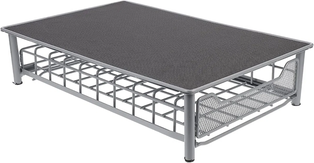 stoccaggio 2-in-1 per Macchina Tassimo capacità - Cassettiera a Rete- Superficie Antiscivolo e Anti Vibrazione-28 * 42 * 9,5 cm (grigio-60 pezzi)