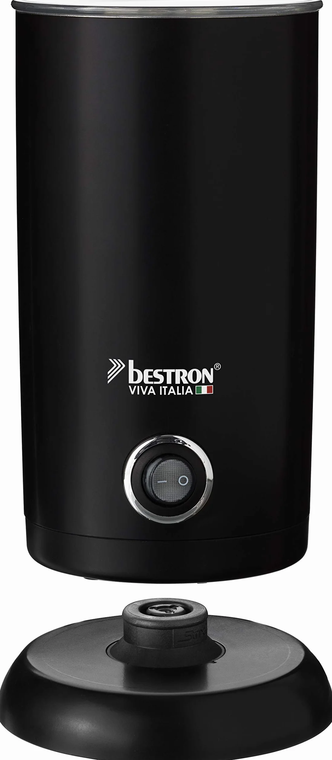 Bestron Montalatte elettrico , con base a 360° e capacità fino a 300 ml, collezione Viva Italia, 550 watt, colore: nero