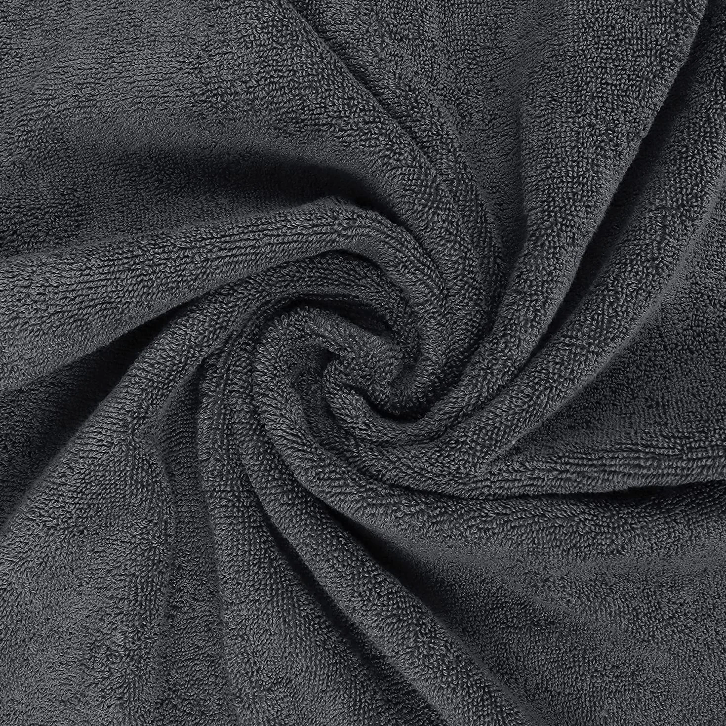 Utopia Towels - 4 Set Asciugamani da Bagno (69 x 137 cm) - Asciugamani in Cotone per Hotel e Spa, Massima Morbidezza e assorbenza (Grigio)