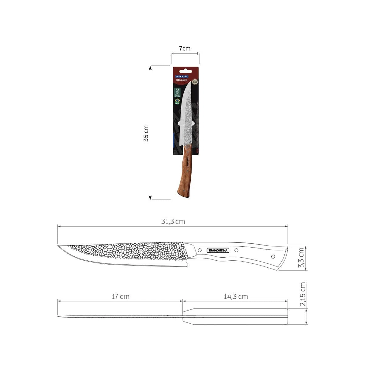 Tramontina Coltello Carne Nômade 18 cm