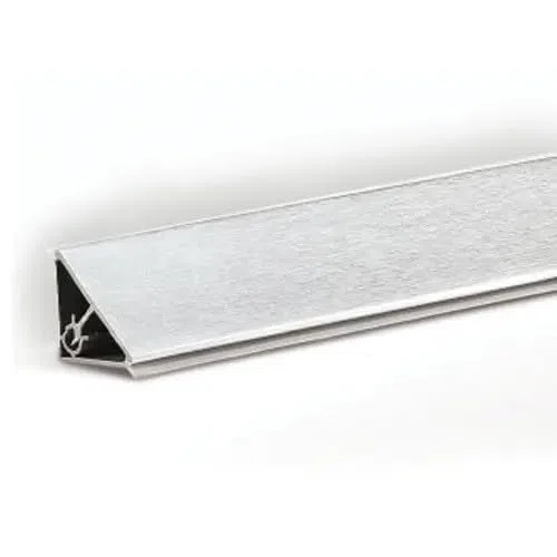 AERREGI SET ALZATINA TRIANGOLARE 2 PEZZI DA 2,35METRO TOTALE 4,7METRO | SPALLETTA PER TOP CUCINA | ALZATINA COLORE INOX COMPLETA DI ACCESSORI