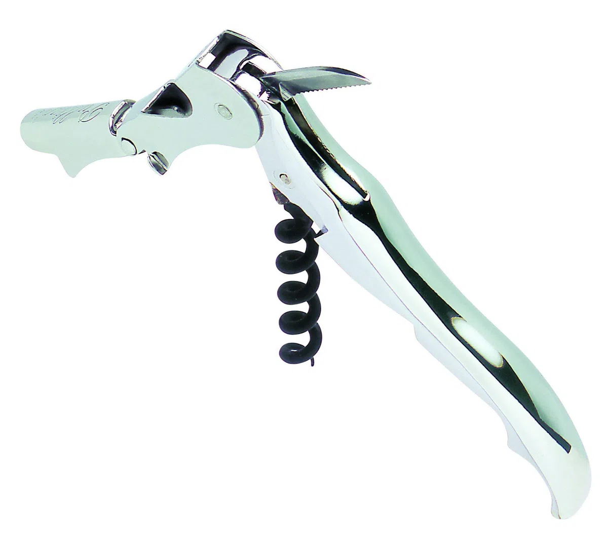 Pulltex SX200SV Cavatappi Pulltap's Classic Silver, 18/8 Stainless Steel, Argento