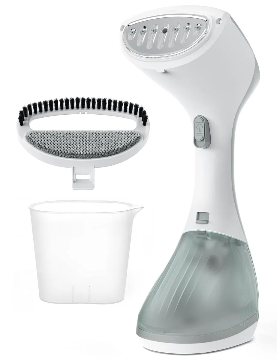 AROEVE Ferro da Stiro Verticale, 1300W Stiravapore Portatile, Serbatoio Grande da 260 ml, 2 Modalità Vapore, Compatto e Portatile per Casa, Ufficio, Viaggi – Rimuovi le Pieghe in Modo Efficiente