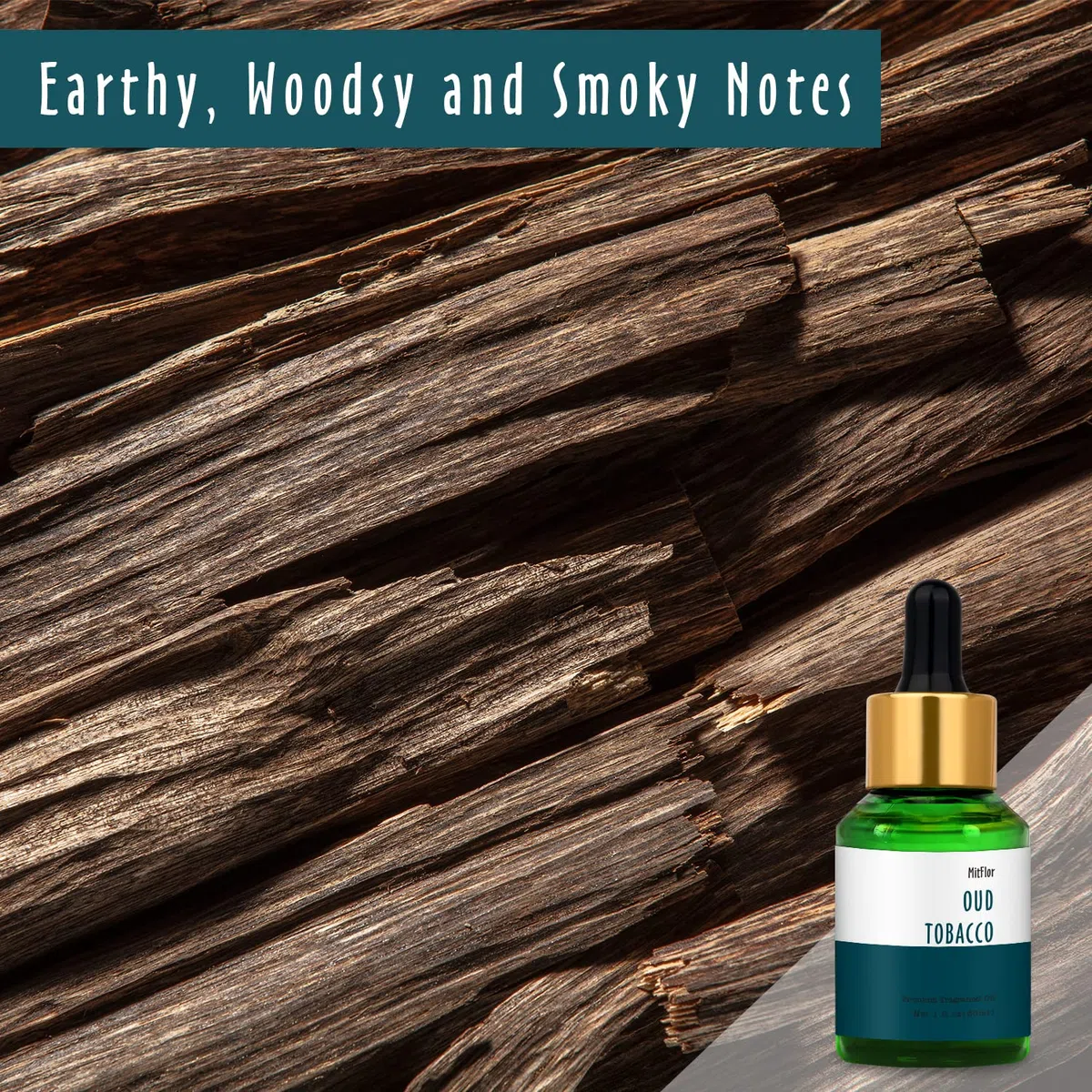 Oud, olio profumato al tabacco di Oud, olio profumato singolo MitFlor, olio profumato per sapone e candele, olio per aromaterapia, profumo di uomini e legno per fragranza domestica, 30 ml