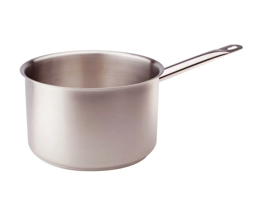 Pentole Agnelli COIX3105E14 Acciaio Inox 18/10 Casseruola Alta con Manico, 14 cm