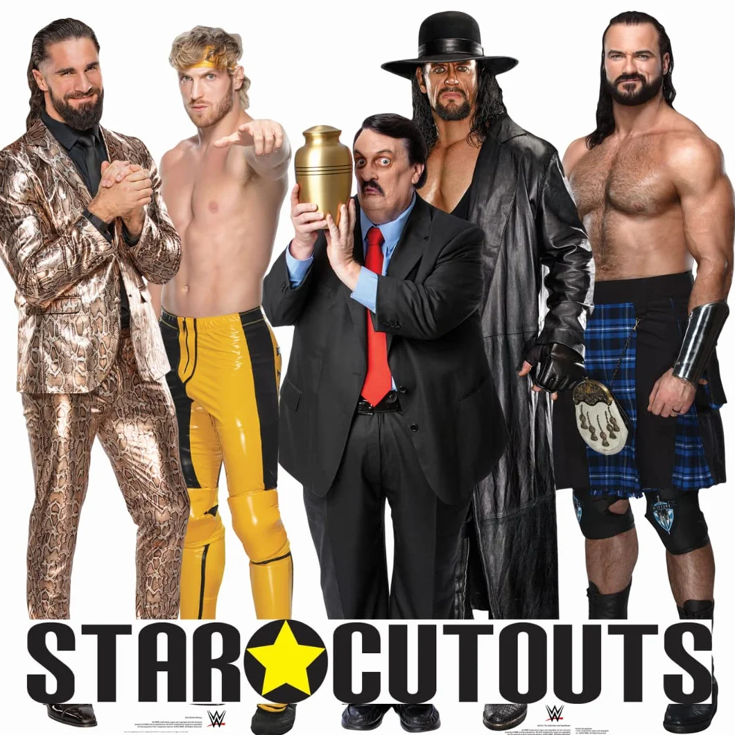 SC4161 Sagoma in cartone a grandezza naturale The Undertaker e Paul Bearer WWE con mini