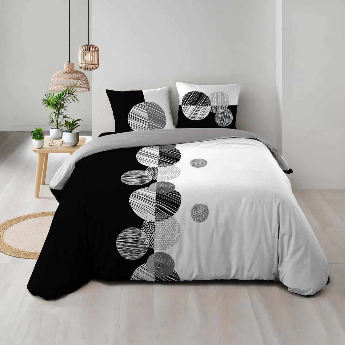 Douceur d'Intérieur Stormi Parure da 3 Pezzi, 260 x 240 cm, 100% Cotone