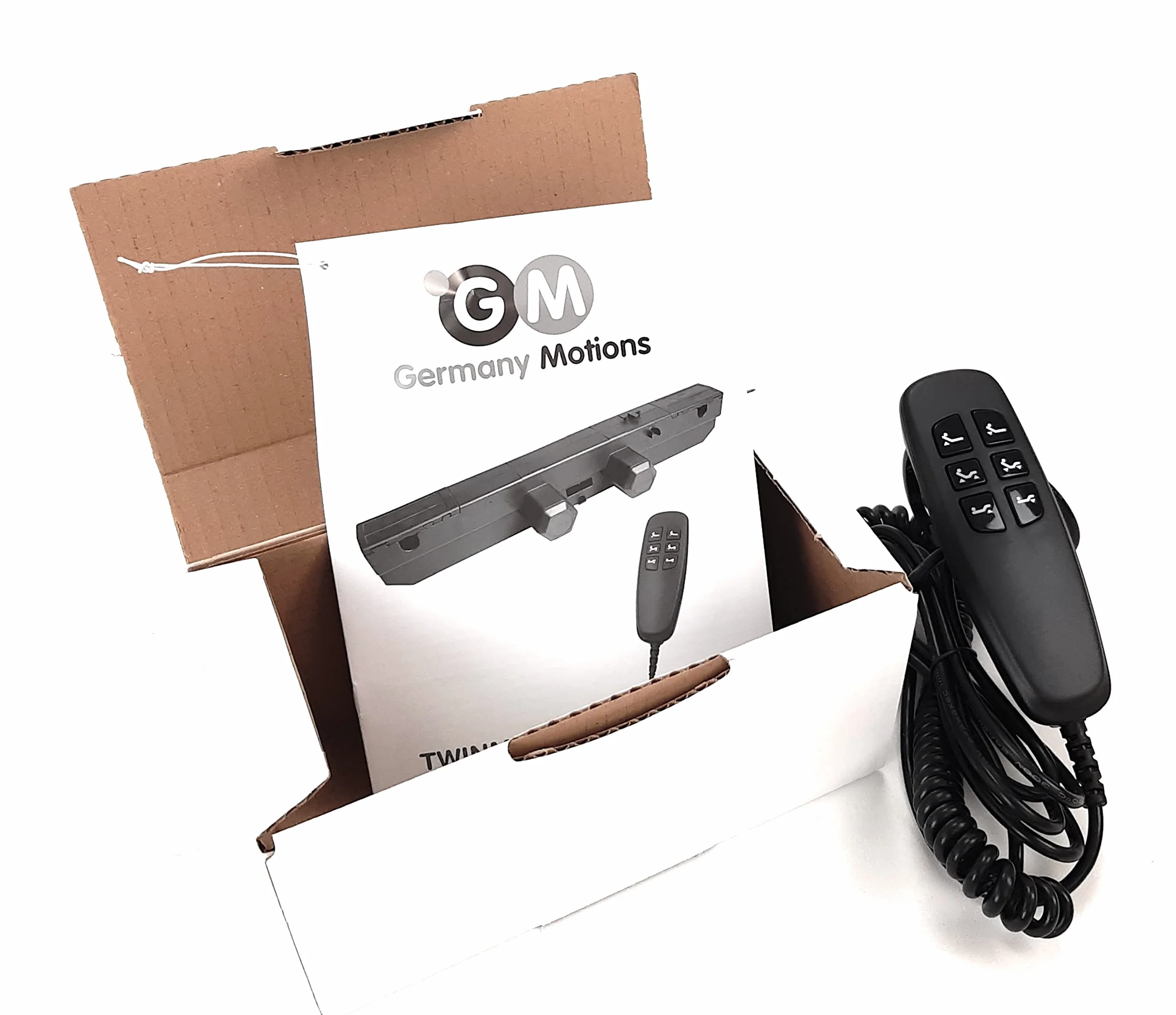 Twinmot okin -Telecomando per motore rete a doghe in legno di letto elettrico (telecomando con filo, senza batterie)
