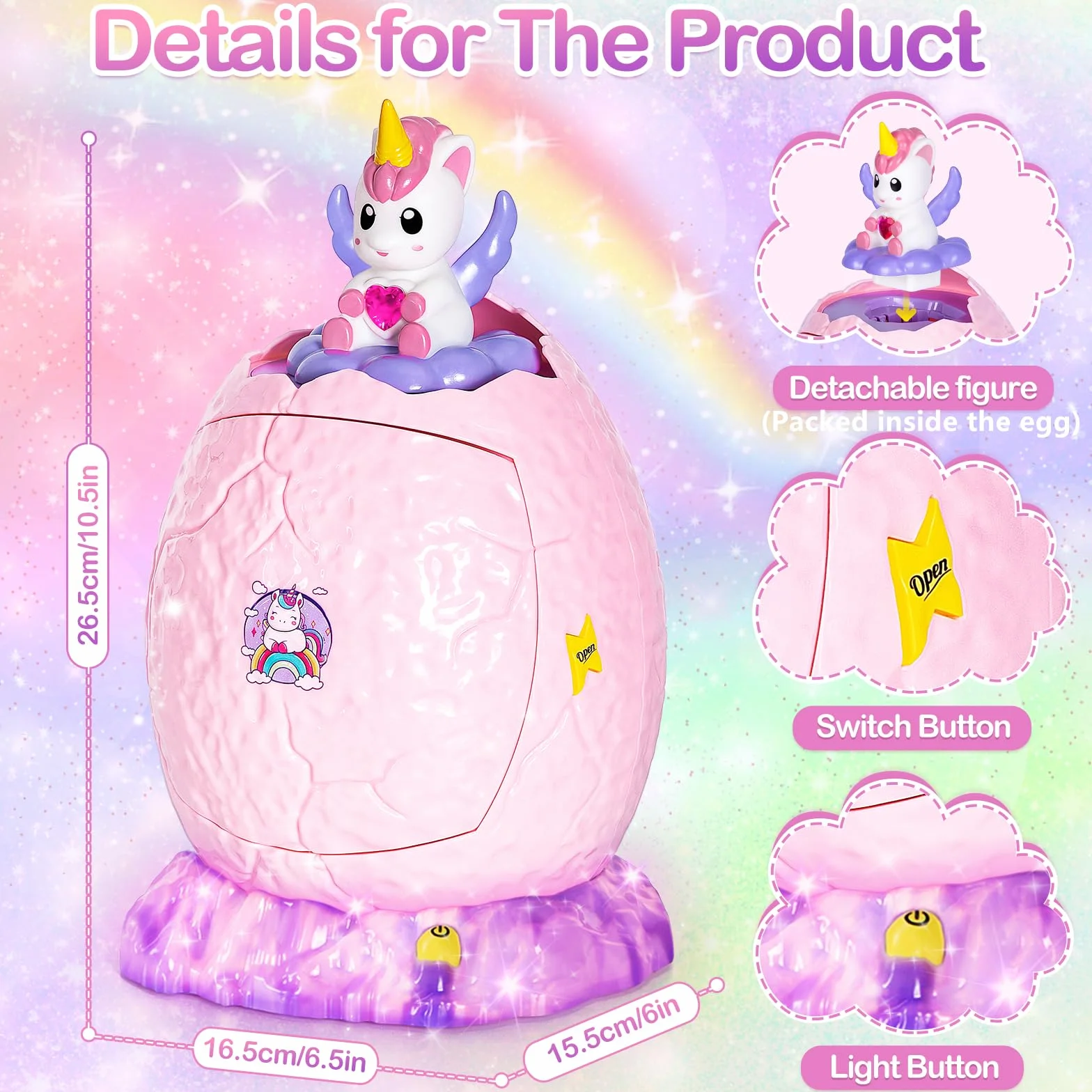 Yellcetoy Salvadanaio Elettronico per Bambini, Unicorno Cassaforte per Bambini con Codice di Sicurezza Musica e Luce, Novità Pasqua Compleanno Regali di Natale per Ragazze
