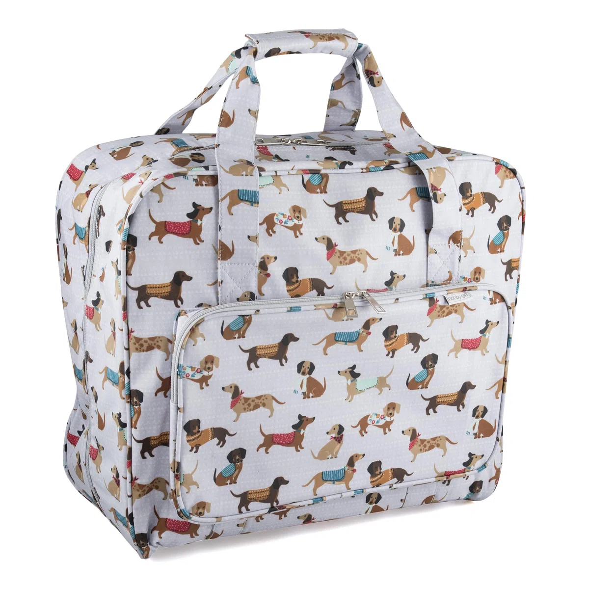 Hobby Gift Esclusiva borsa per macchina da cucire, borsa da trasporto imbottita in PVC, accessori extra, 20 x 43 x 37 cm