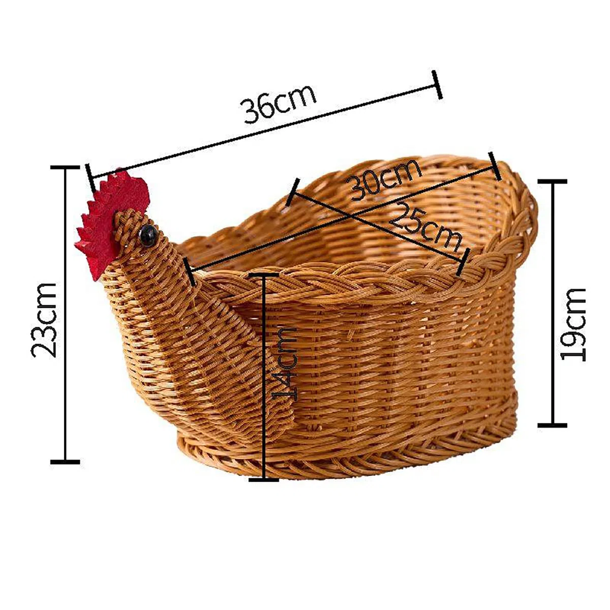 Cestino Per Uova Di Gallina Per Raccogliere Uova Fresche, Cestino Rustico Per Raccogliere Le Uova In Stile Fattoria, Cestas De Almacenamiento Tejidas Para Encimeras, Frutas Y Pan(1 Pack)