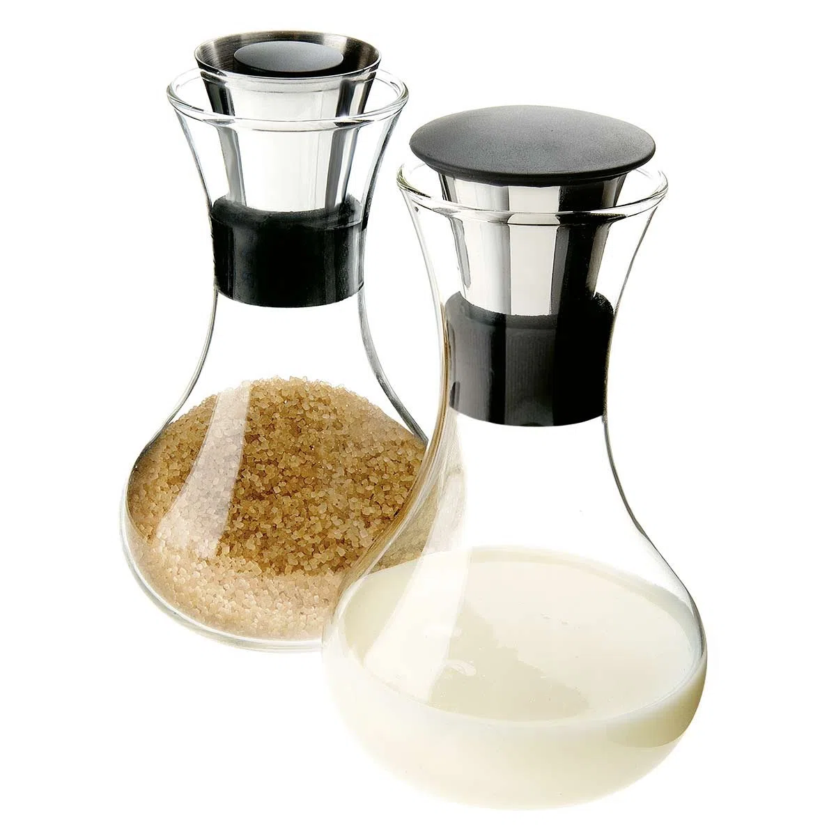 Eva Solo 567545 Set Latte e Zucchero, Anti-goccia, Vetro/Acciaio inox