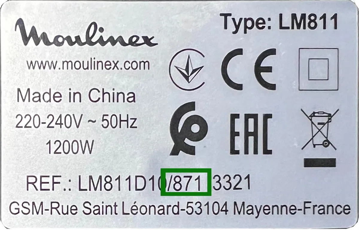 E ELECTROTODO REPUESTOS Y PEQUEÑO ELECTRODOMESTICO Brocca/ciotola compatibile con frullatore Moulinex Perfectmix + LM811 (versione 871) non include couchets MS-653089