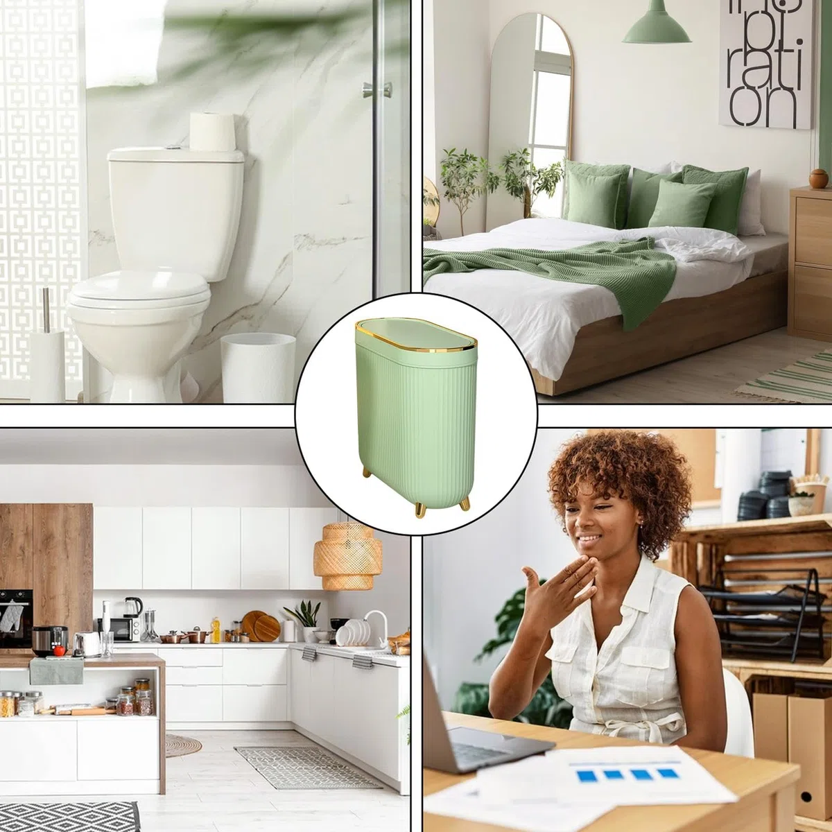 Pattumiera per il bagno, piccola pattumiera per WC, cestino per WC con coperchio, cestino per la casa, e il cestino per il bagno