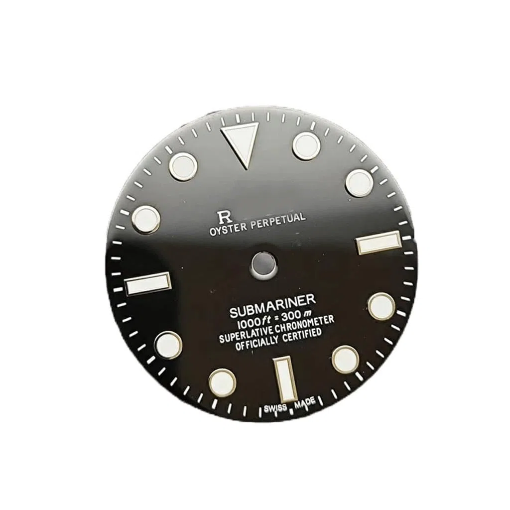 Quadrante dell'orologio da 28,5 mm con finestra del calendario, quadrante blu brillante for movimento Fontice 8215/2813 ETA2836