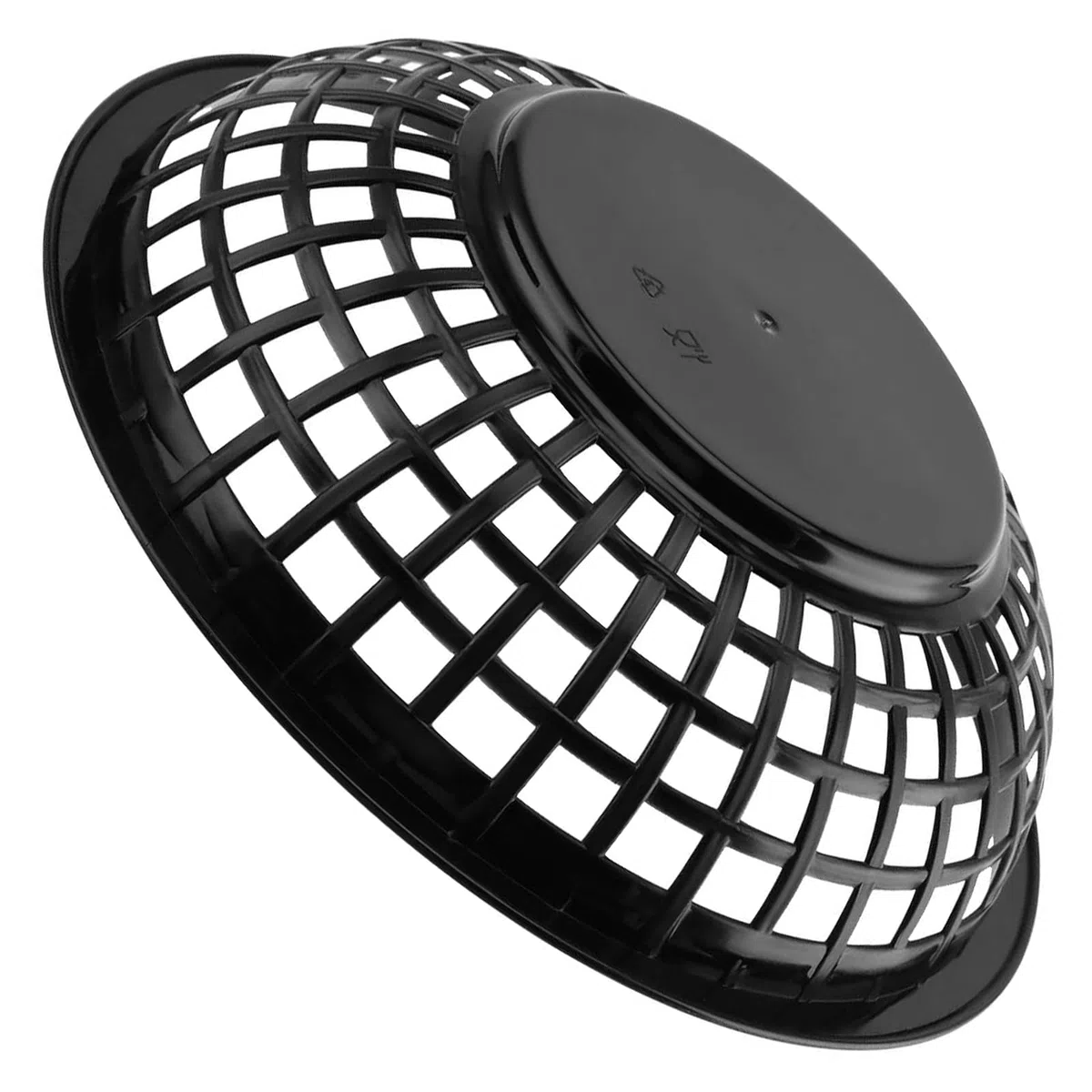 50 cestini per fast food, colore nero, rotondi, in plastica, per panini, patatine fritte, riutilizzabili per la casa, ristorante fast food, 19,5 x 4,5 cm