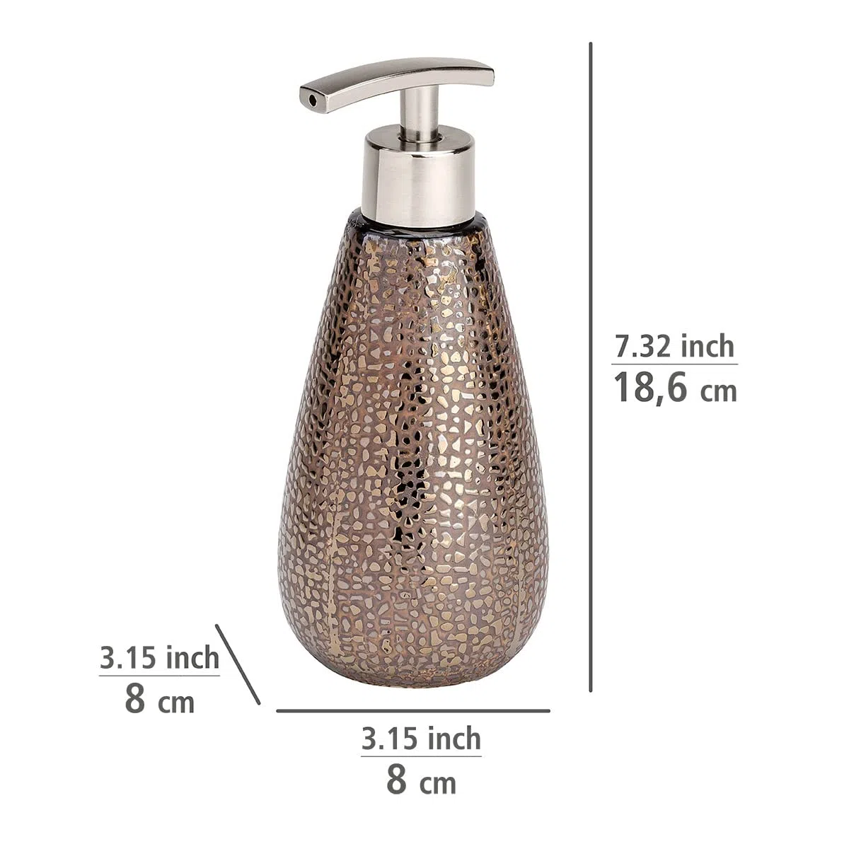 Set accessori da bagno 3 pezzi Wenko Marrakesh, marrone
