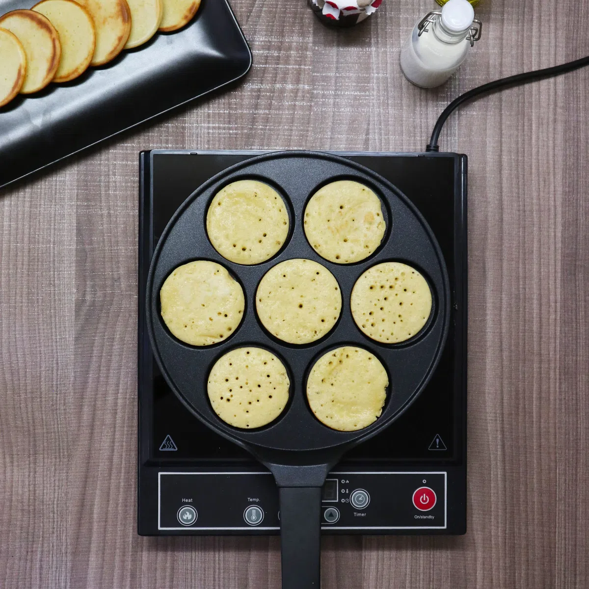PINTINOX Padella Pancake induzione 7 Cerchi, 26 CM Prima Collection
