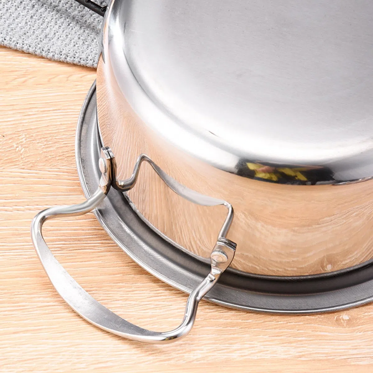 Set per fonduta di formaggio con base girevole - Pentola per fonduta con 6 forchette, 6 ciotole con pentola e spiedini | 21 pezzi di fonduta di formaggio in acciaio inox Pentola per fonduta di formagg