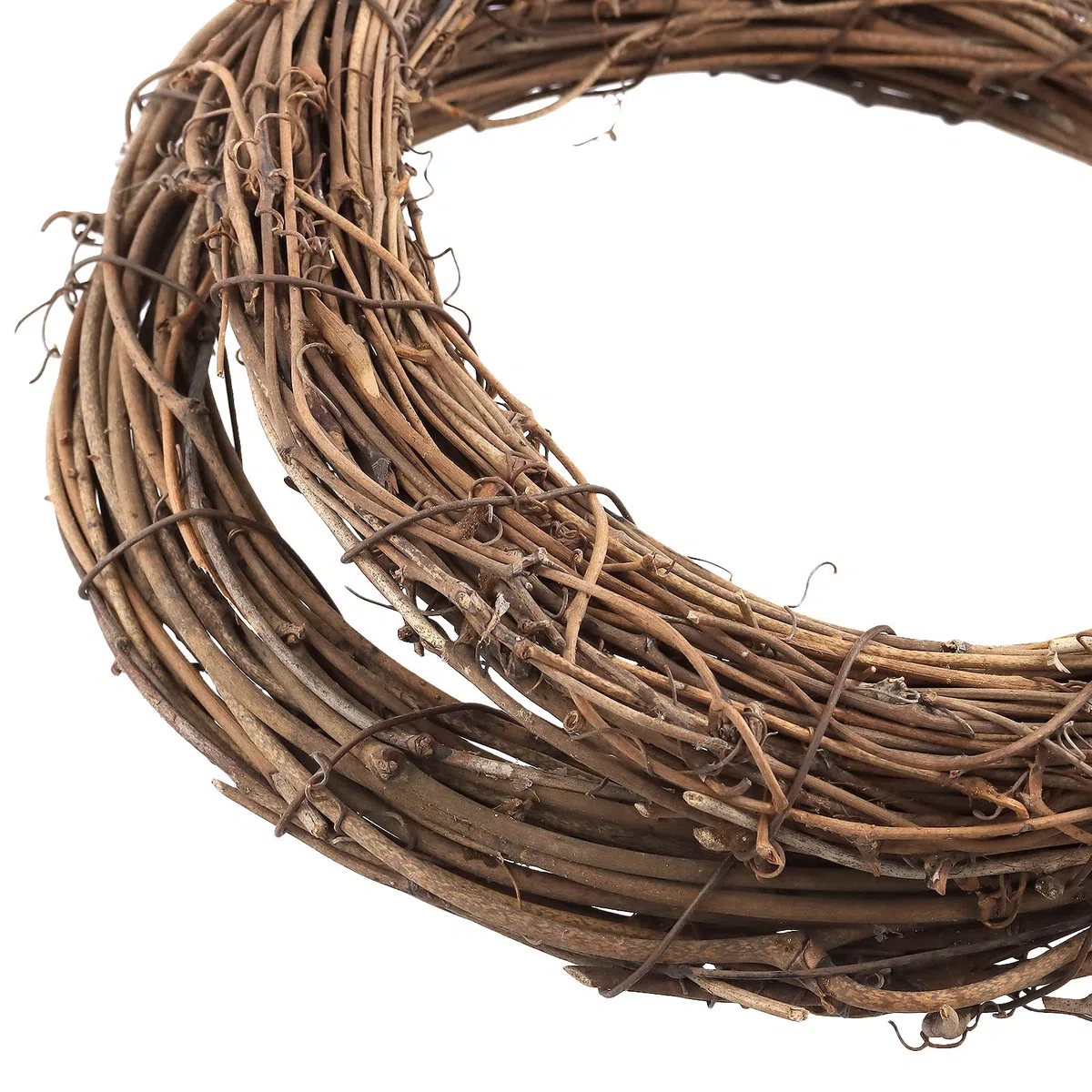 8 anelli per ghirlanda da 20 cm, base per ghirlanda, ghirlanda di vite naturale, accessori per la creazione di ghirlande di vite, ghirlande natalizie retrò per vacanze, matrimoni, decorazioni