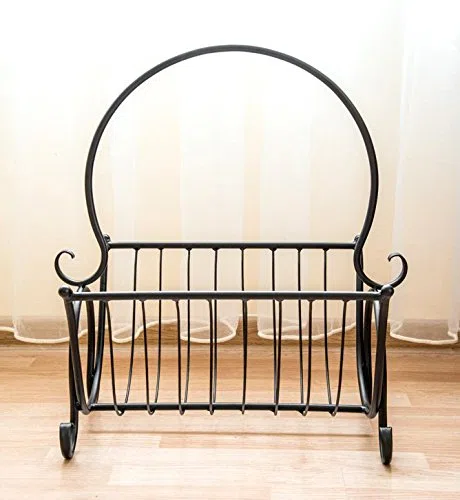 DanDiBo Cesto giornali Porta riviste in Metallo Alt. 52cm Porta riviste Tavolinetto