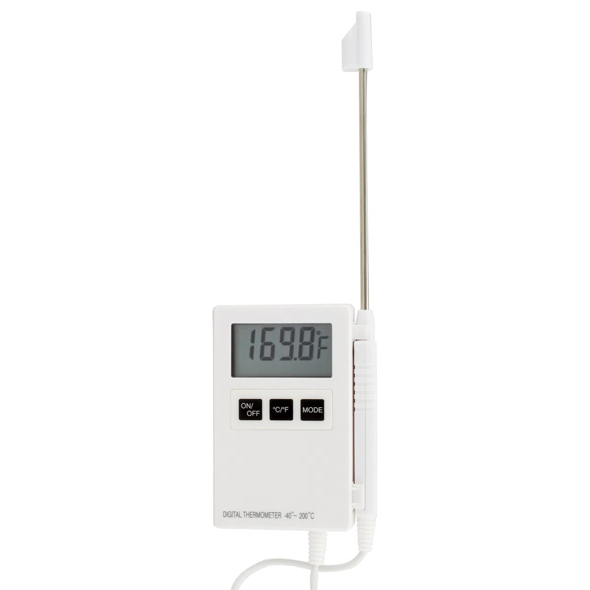 TFA Dostmann P200 - Termometro digitale professionale con sensore di puntura, ampio display HACCP lavabile
