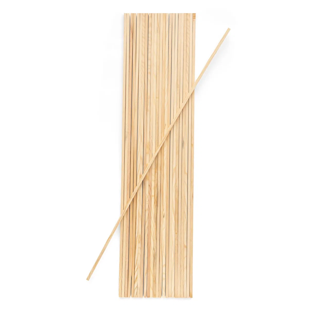 Mendi 25 Bastoncini legno quadrato 100 cm x 10 mm x 10 mm. Esegui i tuoi lavori manuali, fai da te e artigianali con grande sicurezza.