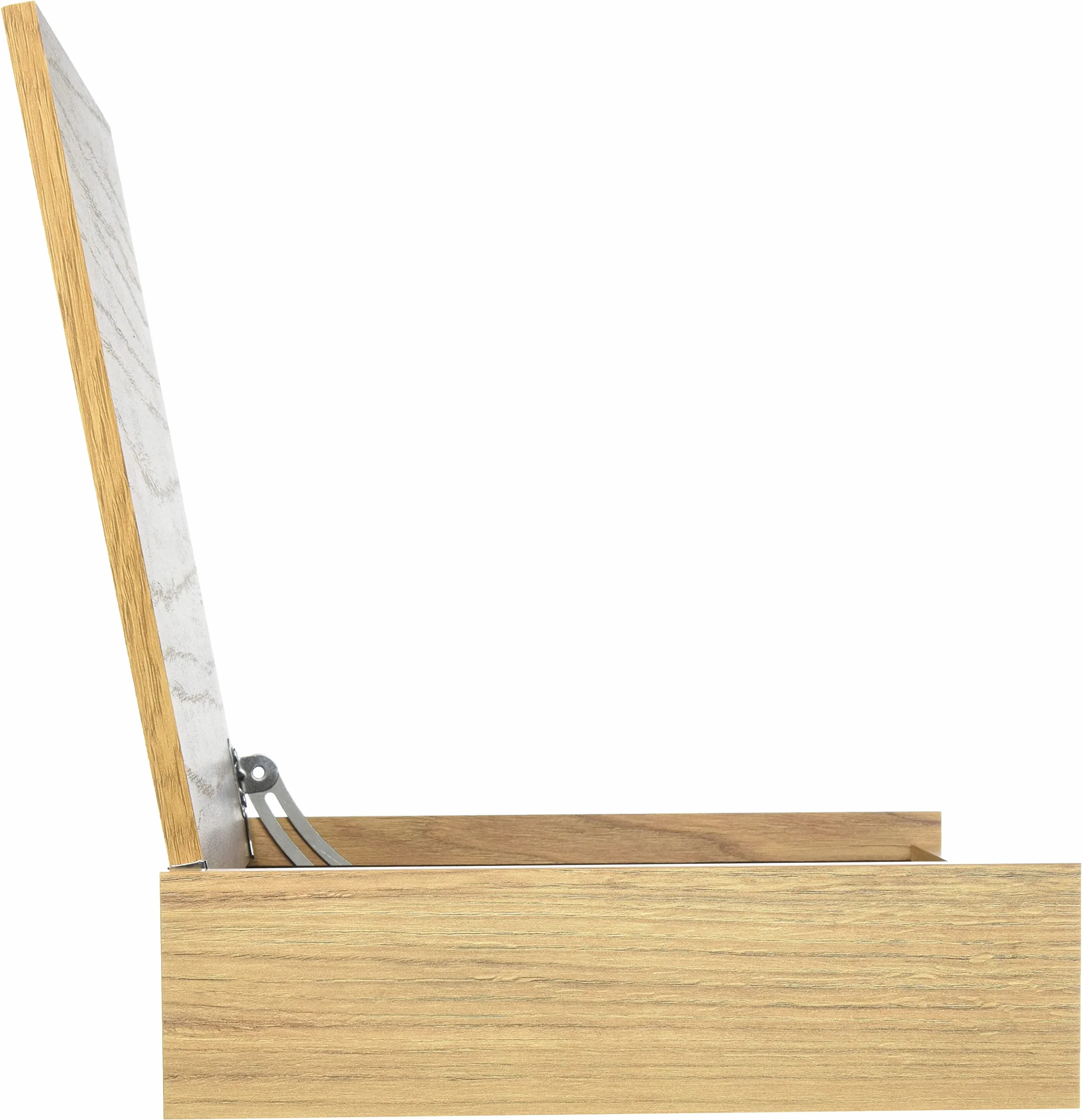 Albert de Thiers - Portaposate 4 scomparti - Set per la casa fino a 48 pezzi - Effetto rovere chiaro, 27,5 x 26 x 7 cm, 490326