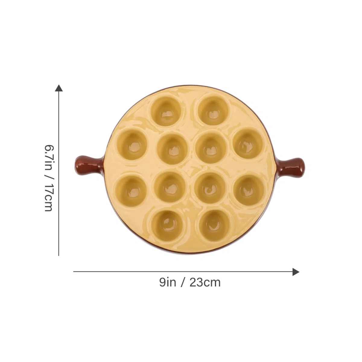 Homoyoyo Piatto per forno, piastra in ceramica, piastra per forno, piastra per lumache, teglia per lumache