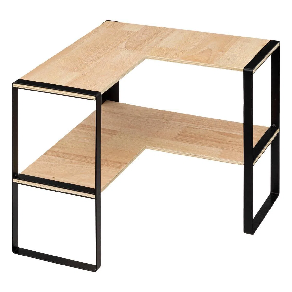 5five - scaffale angolare a 2 livelli blackwood