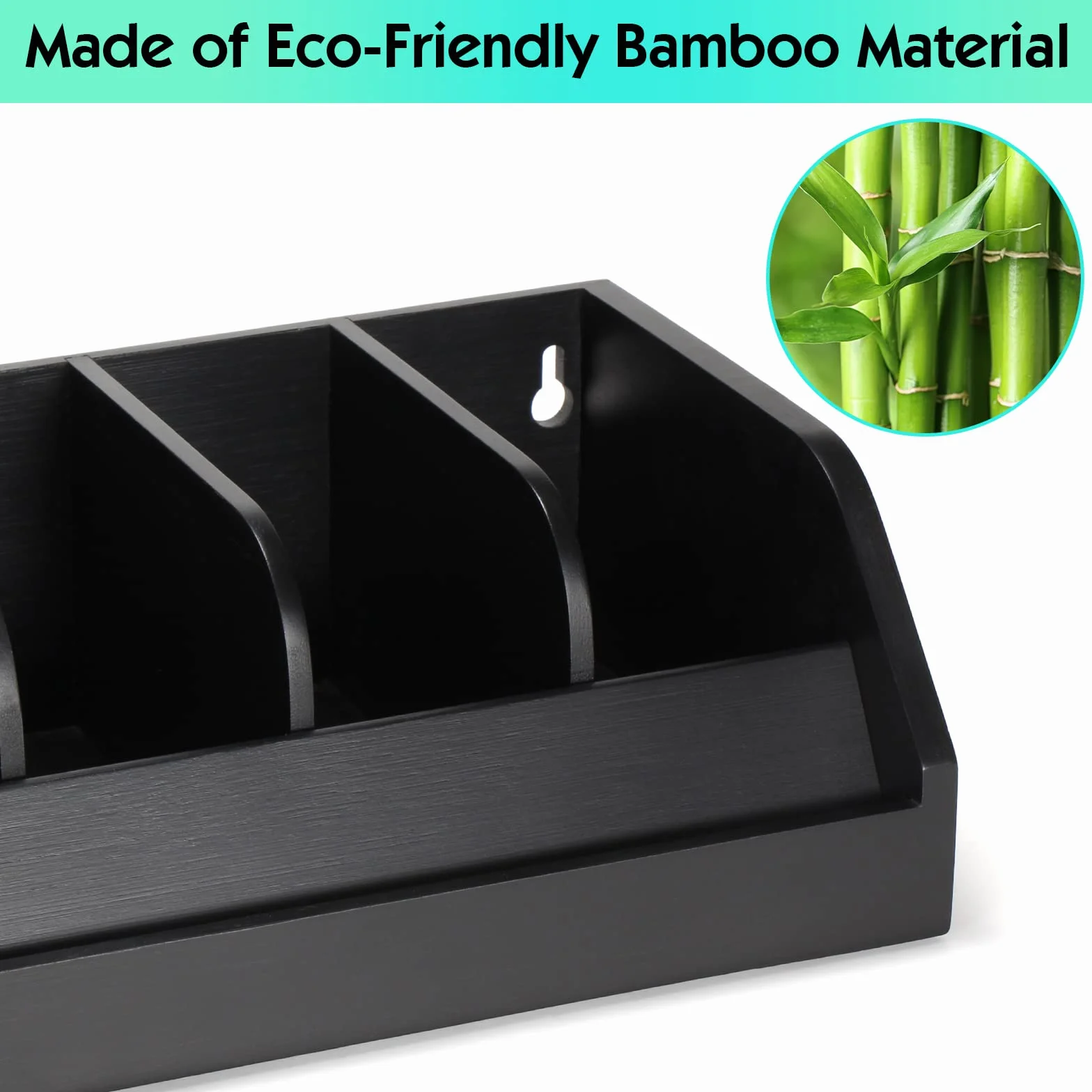 B4Life Organizer per cinture, regalo per la festa del papà, 7 scomparti, espositore per cintura da uomo, in bambù per armadio e cassetto, espositore per cinture, organizer per cinture da parete