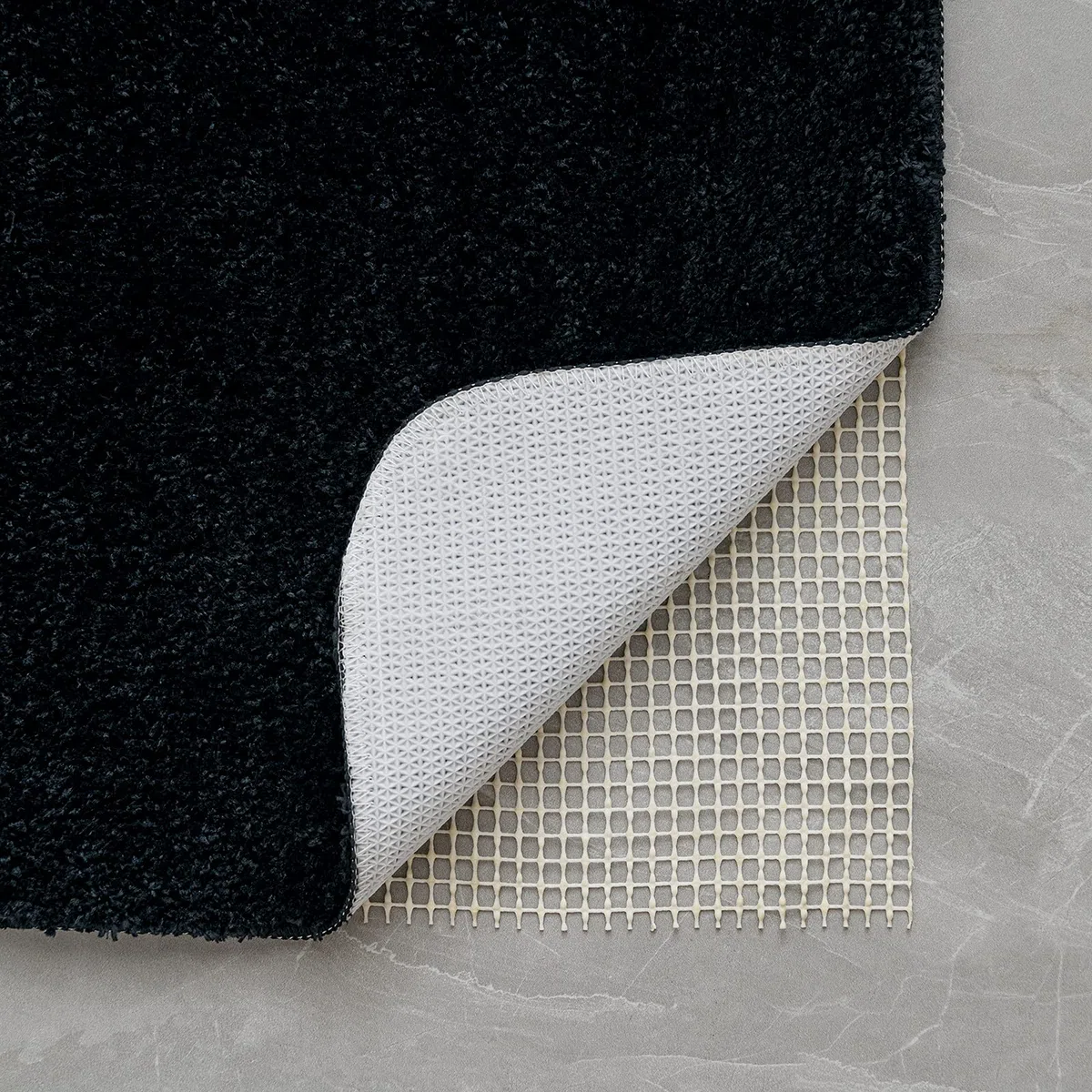 MIULEE Tappeto Bagno 45x120cm Nero Ultra Morbido e Felpato, Tappetino Assorbente e Antiscivolo in Microfibra per Bagno, Cucina, Camera da Letto, Corridoio - Lavabile in Lavatrice