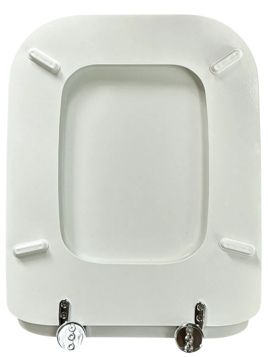SEDILE COPRIWATER UNIVERSALE SQUADRATO IN LEGNO LACCATO BIANCO 34X42,5