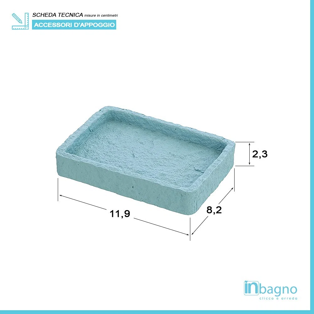 Inbagno Set 4 Accessori Bagno in Resina, con Dispenser per Sapone, Portaspazzolini, Portasaponetta e Portascopino