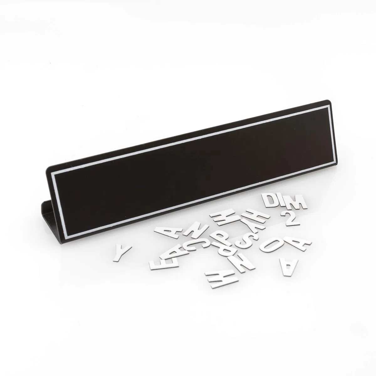 MUSTARD Moodboard personalizzabile con lettere magnetiche per ispirazione, lavagna creativa, retrò, colore nero