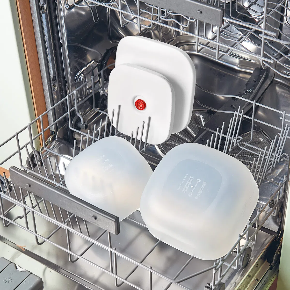 Guzzini - SAVE IT Set Sottovuoto: Contenitori 450/975cc, Pompa, Sacchetti 2 Piccoli/2 Grandi, Confezione Regalo - Bianco, 20 x 20 x h10 cm - 11850911