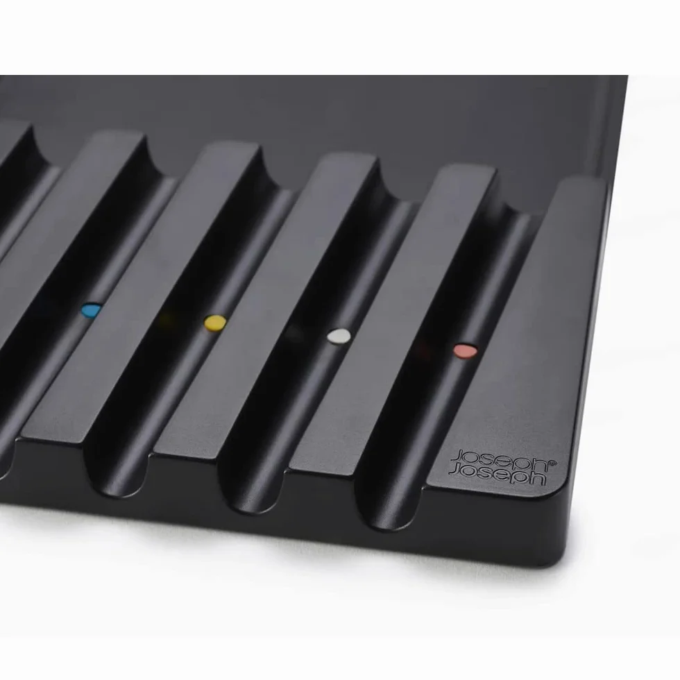 Joseph Joseph - Set di Utensili, 5 Pezzi, con Vassoio di Conservazione da Inserire nel Cassetto, Multicolore