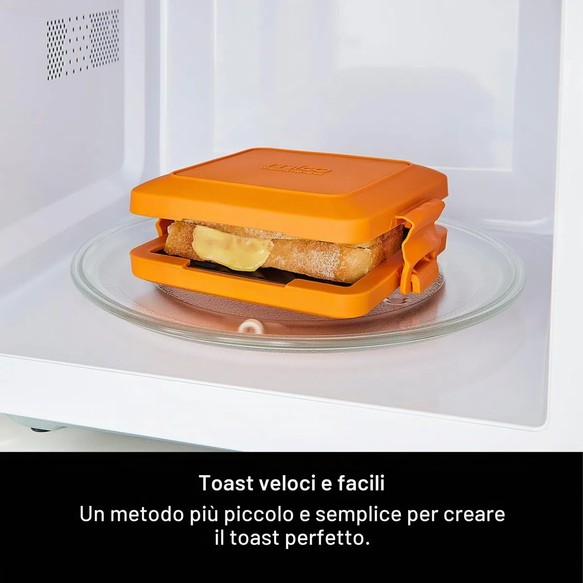 Morphy Richards Mico 511644 - Macchina per toastie e grill per microonde, in silicone, rivestimento antiaderente, tecnologia Heatwave, compatta, lavabile in lavastoviglie, cottura rapida/facile