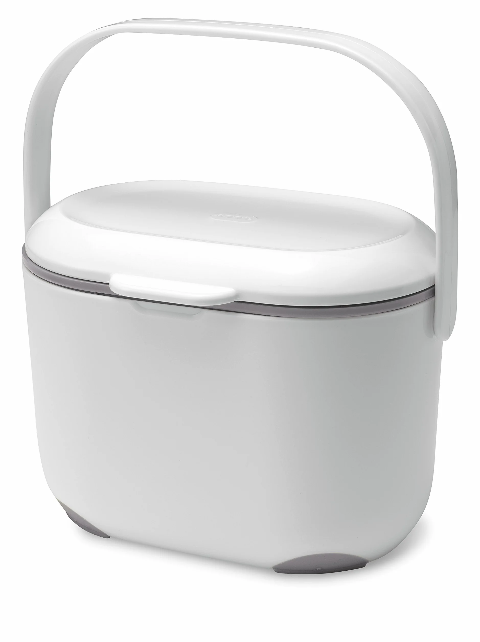 Addis - Contenitore da Cucina per Compost, 2,5 l, Colore: Bianco/Grigio