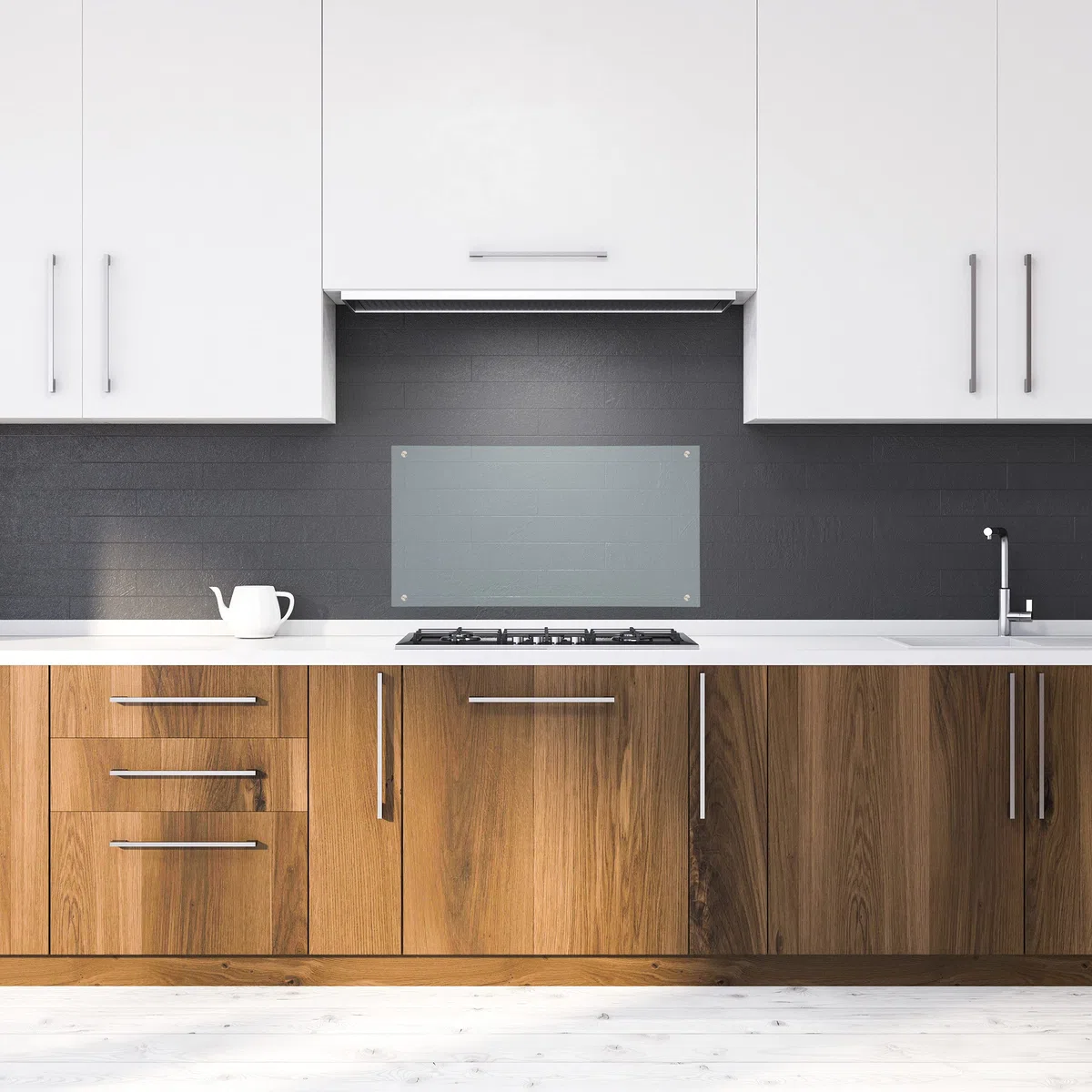 Relaxdays Paraschizzi, Pannello Antischizzo Cucina, Protezione Piastrelle & Angolo Cottura, HxL 70x40 cm, trasparente