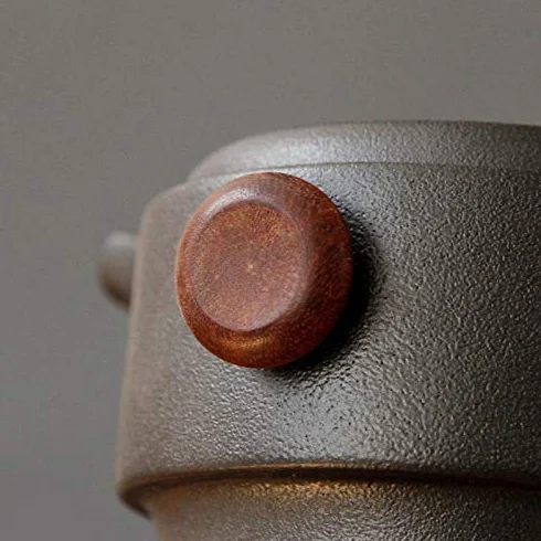 Set da tè Portatile Verde Fatto Un Mano 'Ufficio di Viaggio della Tazza della Tazza del Coperchio della Teiera di Ceramica di Stile Giapponese