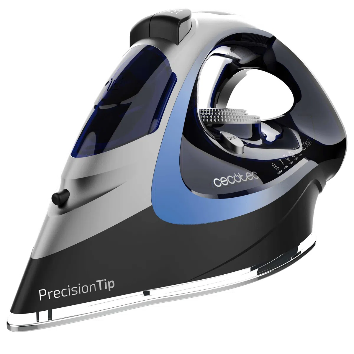 Cecotec Ferro Da Stiro a Vapore Ironhero 3200 Force Anodized. 3200W, Tecnologia Powersteam, Colpo Vapore 270g/min, Suola Turboslide, Antigoccia, Cyclo Clean, Filtro Anticalcare, Spegnimento Automatico