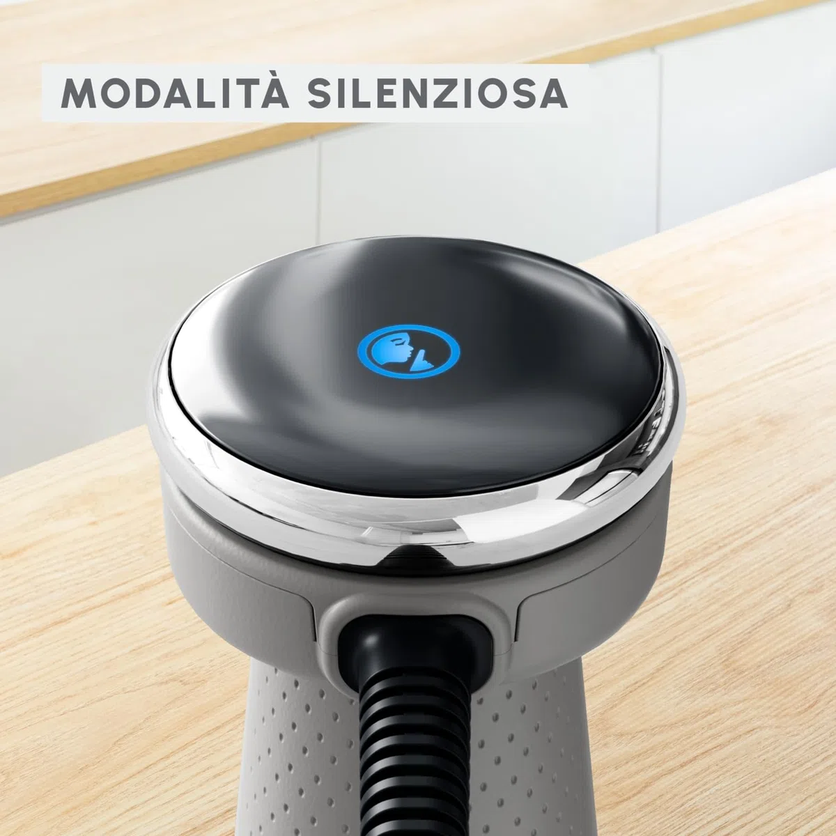 Moulinex Quickchef+, Frullatore a Immersione, Tecnologia con Lame Powelix, 1000 W, Modalità Silenziosa, 20 Velocità, Modalità Turbo, DD672B