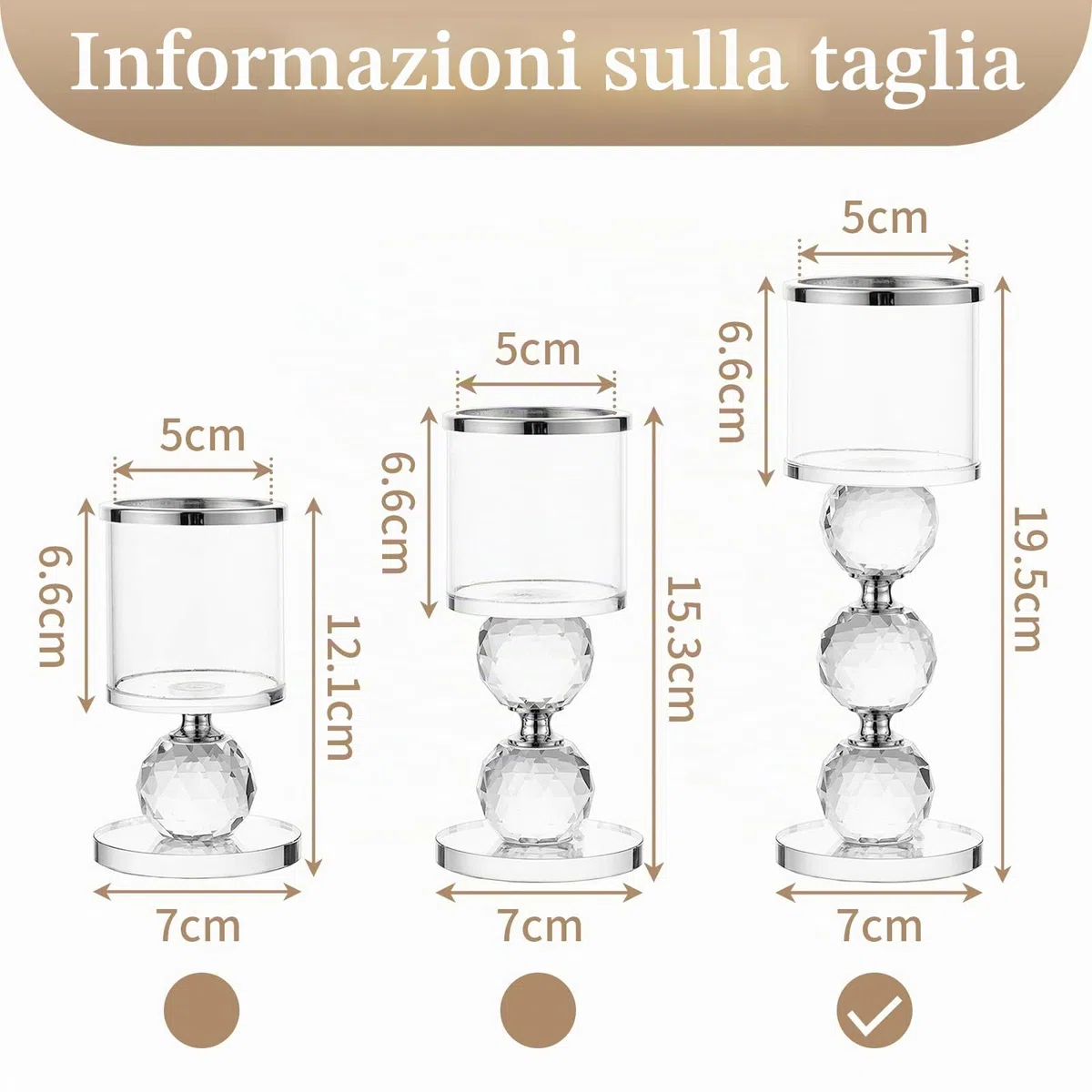 Sziqiqi Portacandele a Colonna in Cristallo, Set di 2 Candelieri in Vetro Trasparente, Candelabri Centro Tavola Moderno per Soggiorno Matrimonio Porta Candele per Decorazione Natalizia, Argento