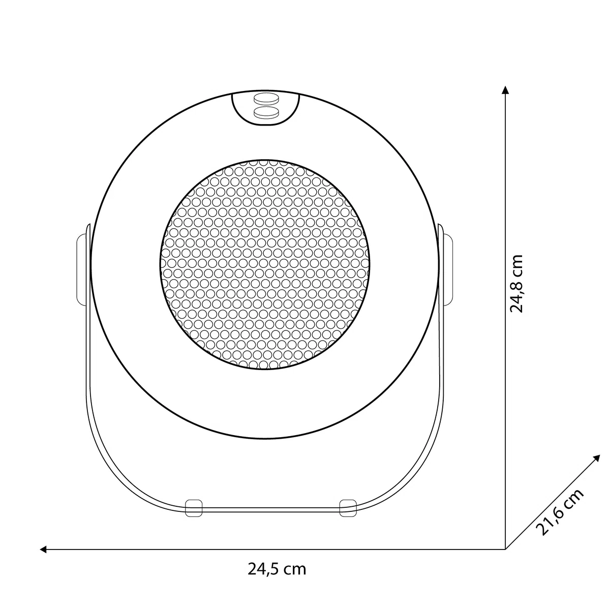 Olimpia Splendid 99447 Caldodesign Termoventilatore Ceramico 1800 W, Bianco