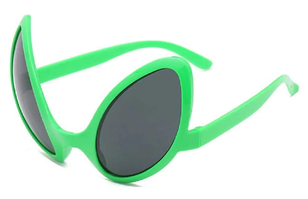 Occhiali alieno Ufo Occhi da alieno Accessori Halloween Carnevale Travestimento Alieni ET Spaventosi Horror Adulti Cosplay costume fantascienza