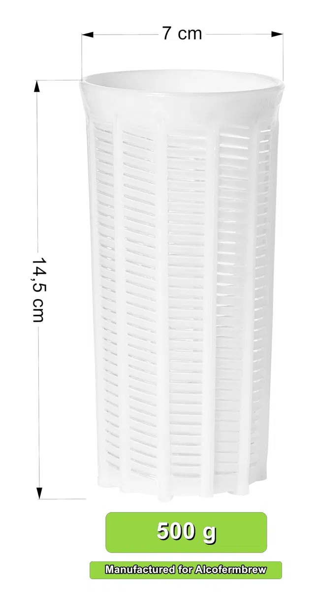 5 x Forma plastica per formaggio 7x14.3cm - 0.50kg – Caciotta Forme e fuscelle | Forme formaggio